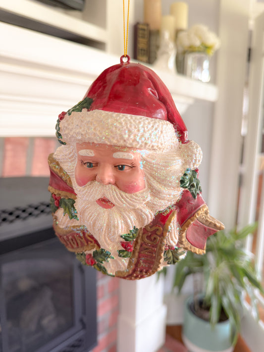 Santa Seasons Greetings Ornament