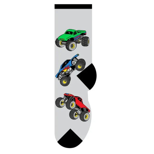Kid's Monster Trucks Crew Socks