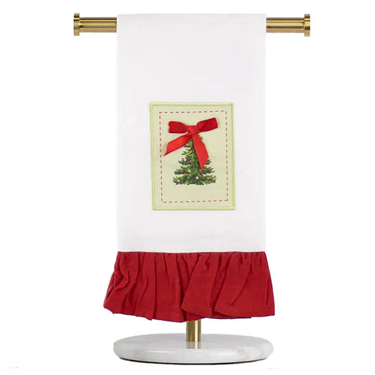 Noelle Tree Ruffle Hand Towel