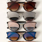 Women's Round Glitter Arm Sunglasses F5003AG