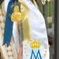 Ornament Immaculate Heart of Mary- Silhouette Disk Ornamnet