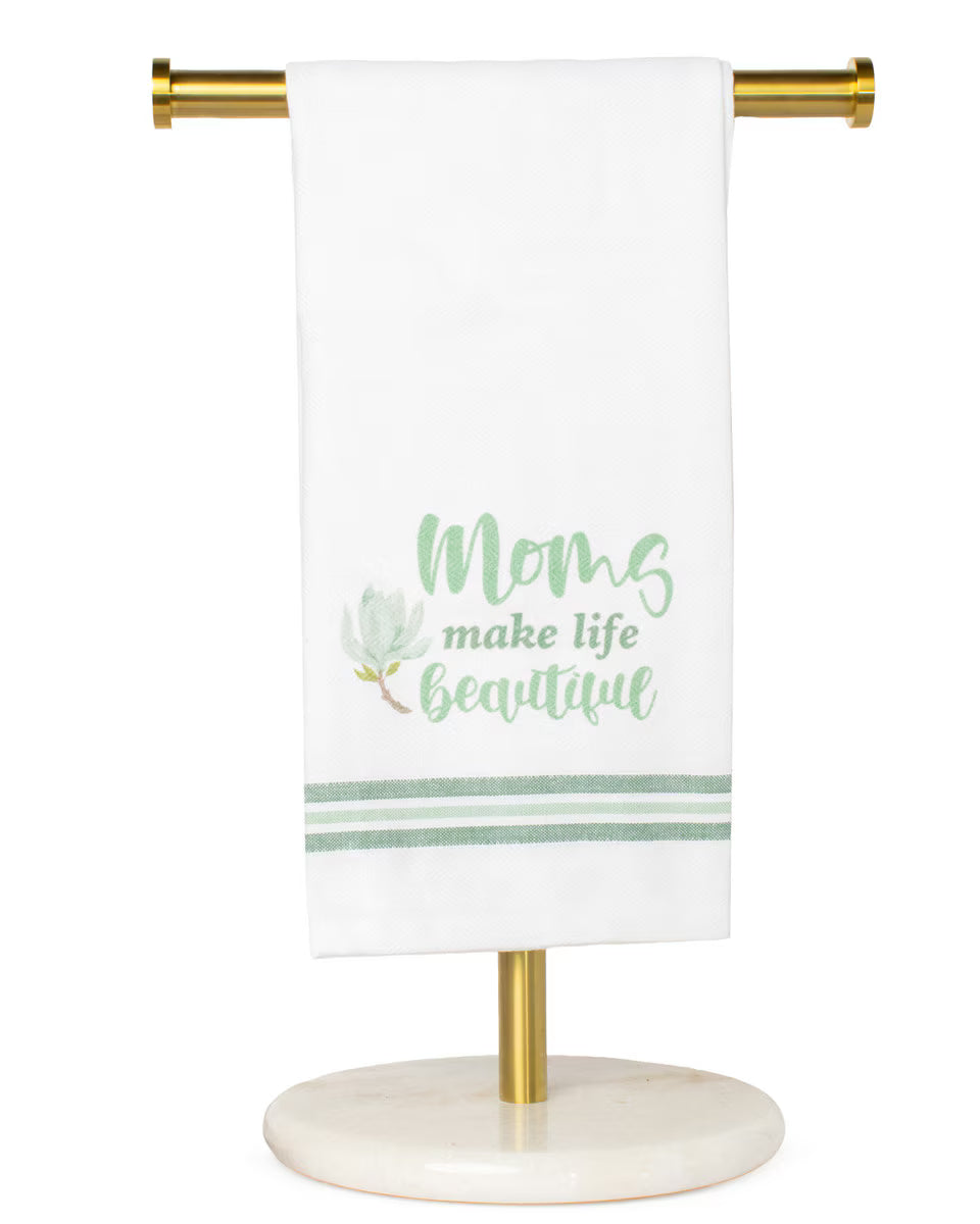 Moms Make Life Beautiful Hand Towel