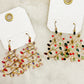 Trimmed & Twinkling Hanging Rhinestone Christmas Tree Earrings