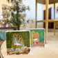 6x6 Green Holy Night Nativity — Hand-Painted Art