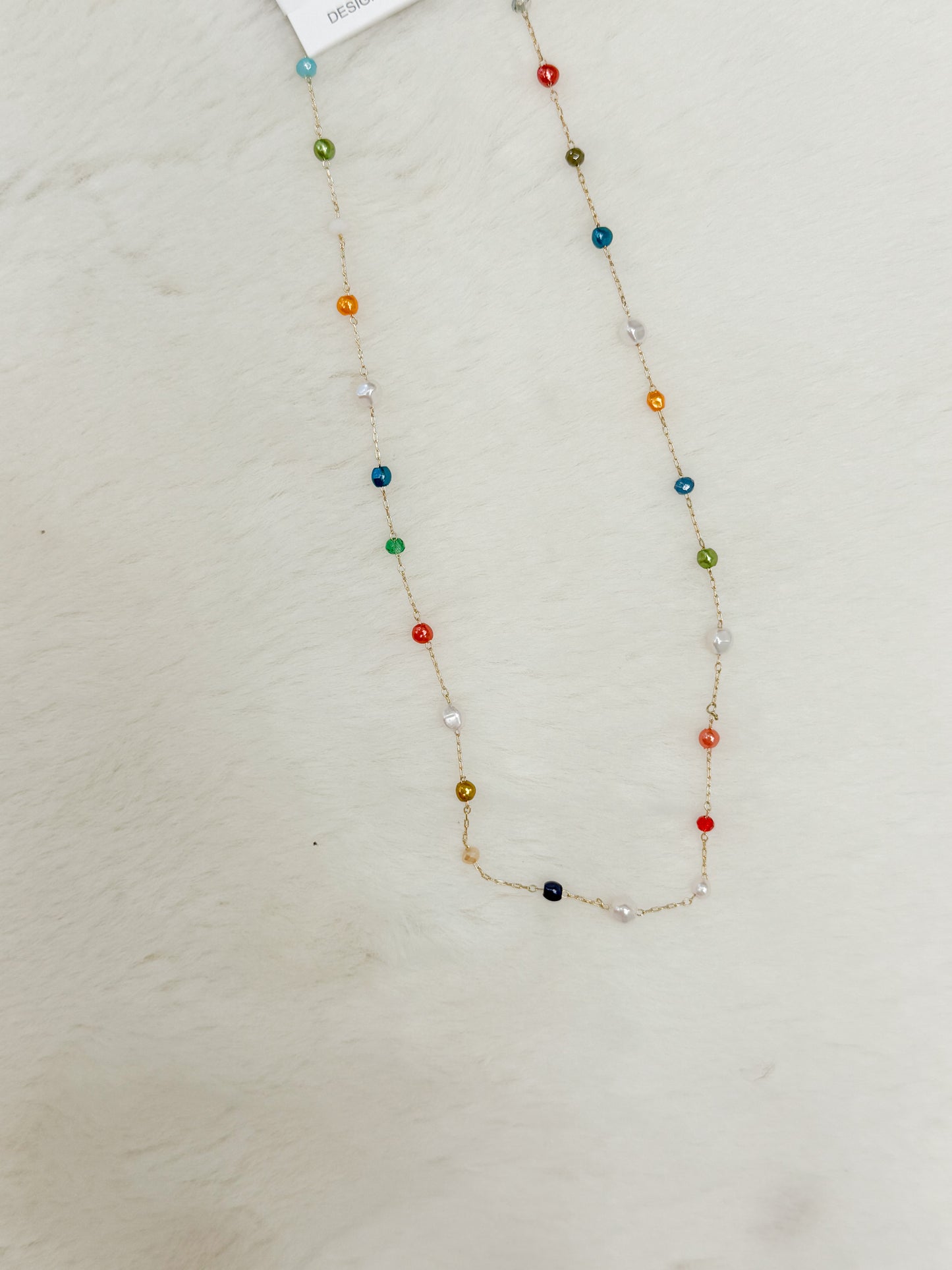 Colorful Days Beaded Chain Necklace