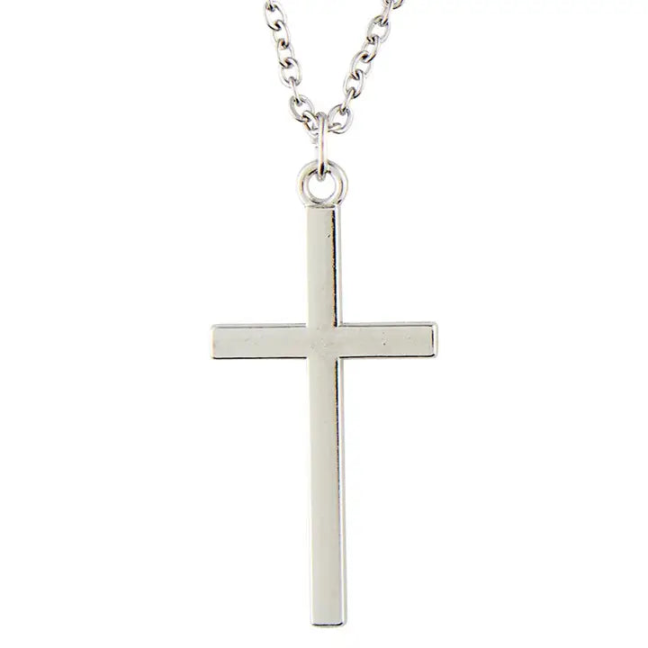 Men Plain Cross Necklace