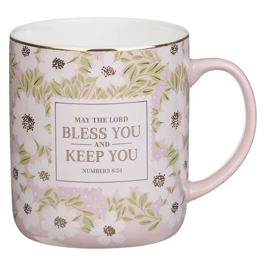 Mug Pink Blossom The Lord Bless You and Keep You Num 6:24