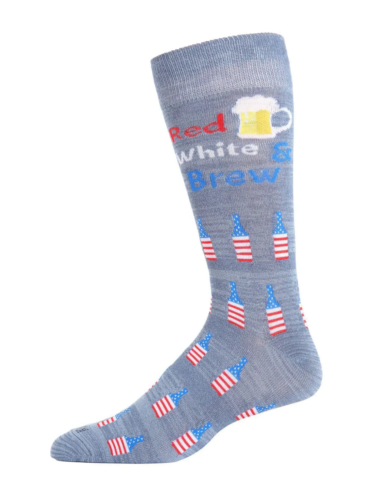 Men's Red White & Brew Crew Socks