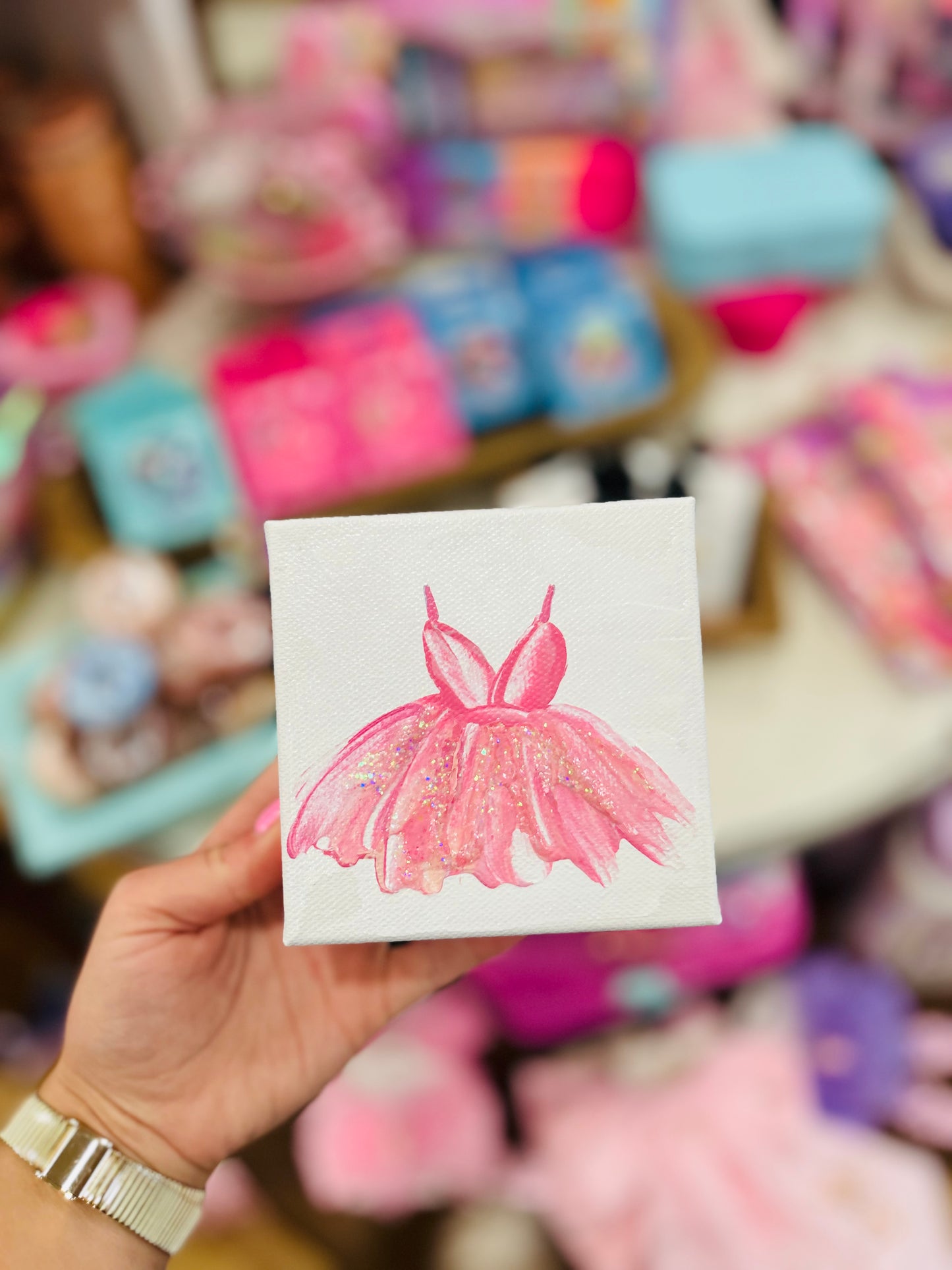 4x4 Ballerina Dress Canvas Art- 7