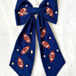 Football Glamour Hair Bow