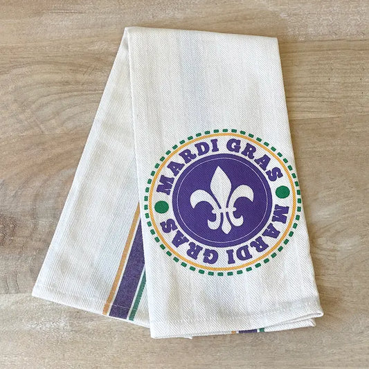 Mardi Gras Medallion Hand Towel