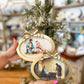 The Holy Family Nativity Frame with Bow