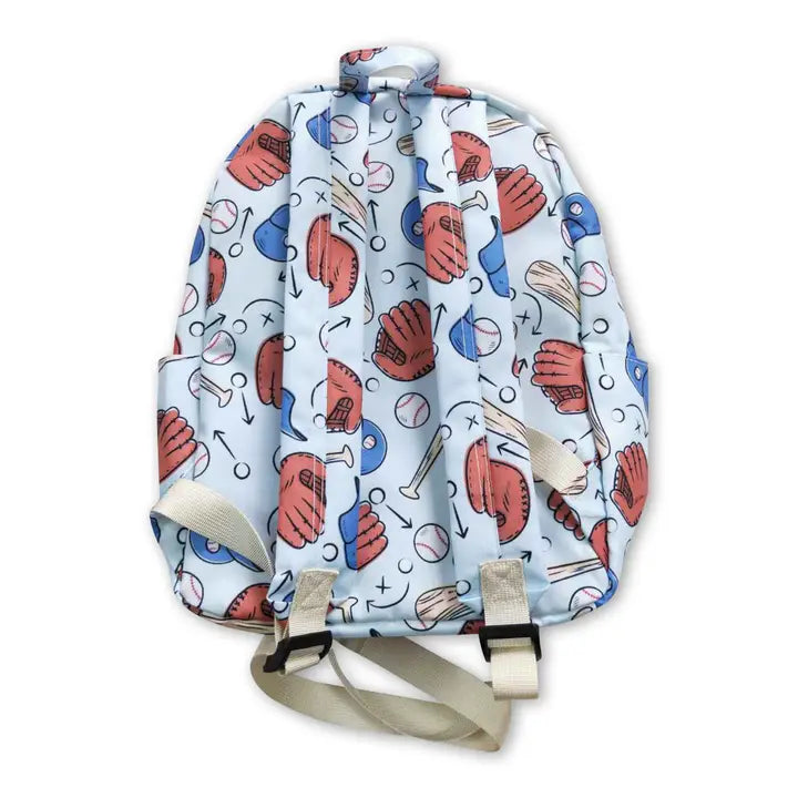 Baseball Print Boy Backpack
