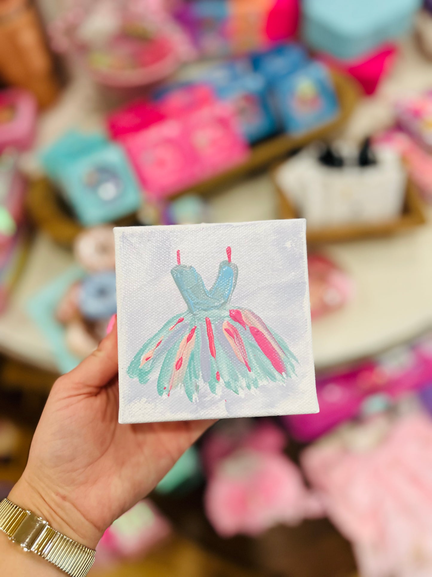 4x4 Ballerina Dress Canvas Art- 9