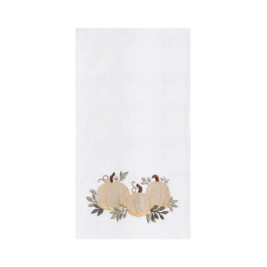 Fall Harvest Pumpkins & Leaves Hand Towel