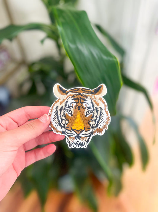 Patch- Round Tiger Face