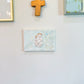 Madonna & Child on 5x7 Light Mint Canvas