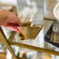 Rough Gold Serving Bowl