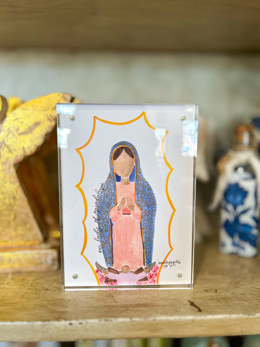 5x7 Print Emily S. Pitre Art/Our Lady of Guadalupe Frame