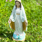 14" Cement Hand Painted Mary Statue