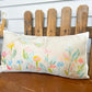 Ga Hummingbird with Flowers Lumbar Pillow