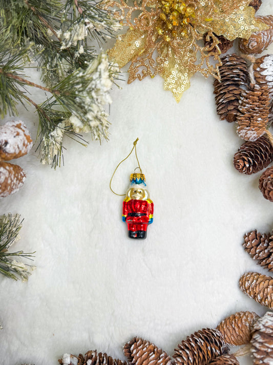 Petite Parade Nutcracker Glass Ornaments