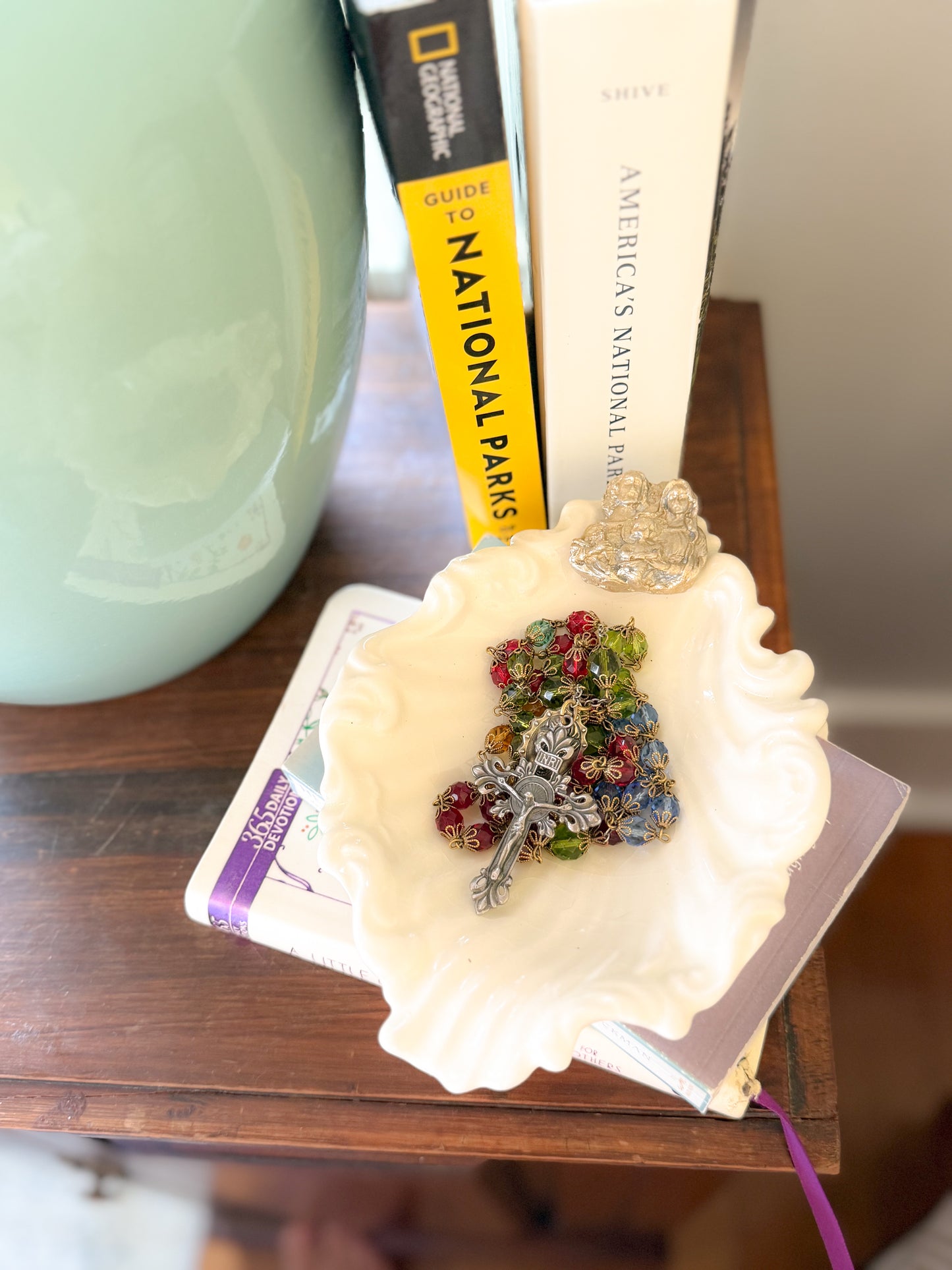 Holy Family Clay Art Trinket Holder Dish