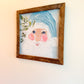Mr Claus Rosey Cheeks Santa Framed Art 18x18