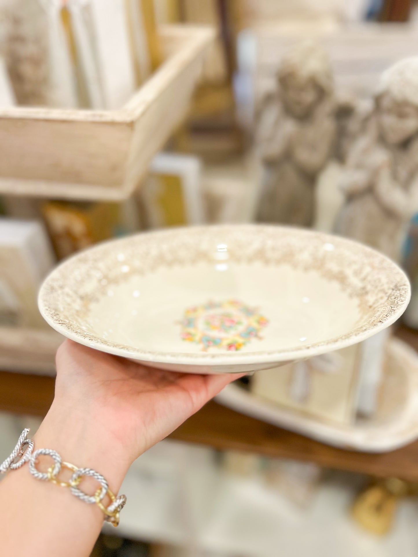 Vintage Stella Floral Serving Dish/Bowl