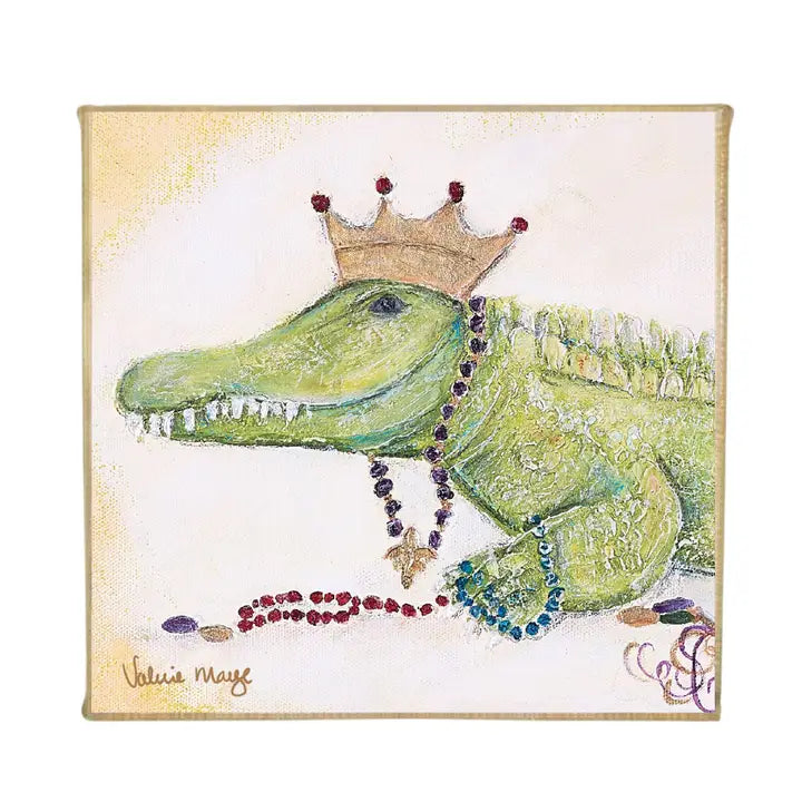 4x4 "King Cocodrie" Mini Canvas