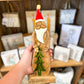 Wooden Santa with Tree