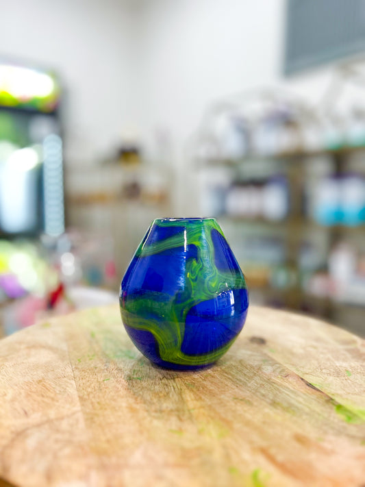 Seaglass Swirl Vase