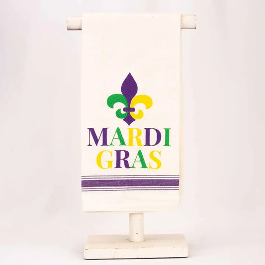 Mardi Gras Fleur De Lis Hand Towel