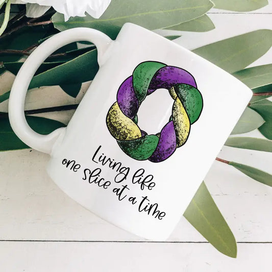 King Cake Slice Coffee Mug