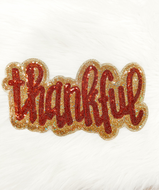 Patch- Gold Thankful