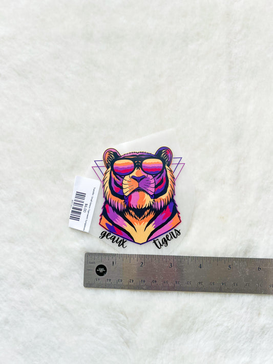 Transfer- Small Geaux Tigerswith Sunglasses