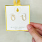 Gold 18K Filled Oval Hoops Earrings