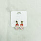Candy Land Mini Christmas Tree Dangle Earrings