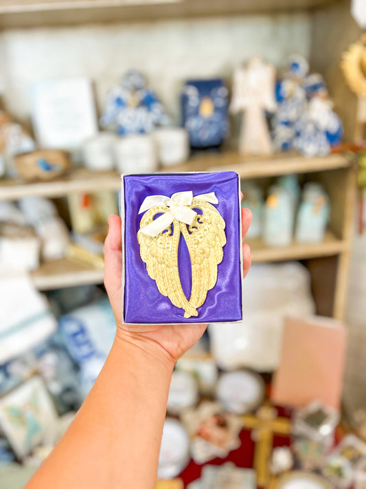 Gold Angel Wings Ornament