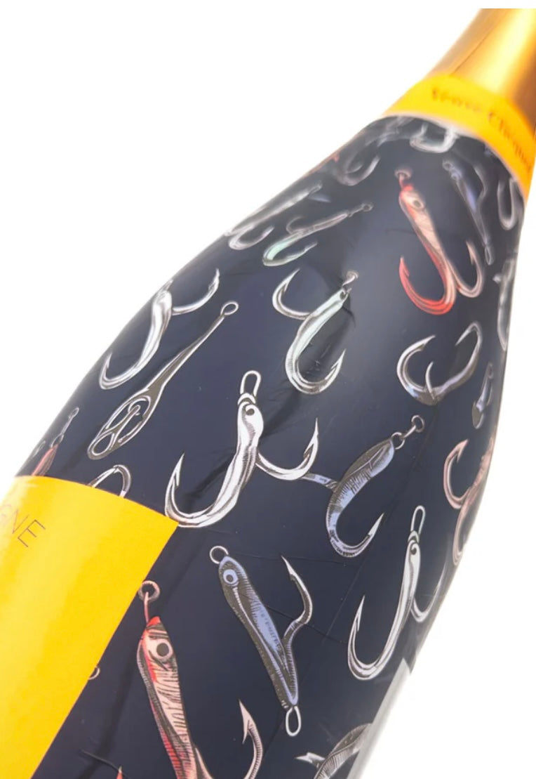 Beau Bottle Fishing Hooks- Made For Veuve Champagne Bottle Wrap