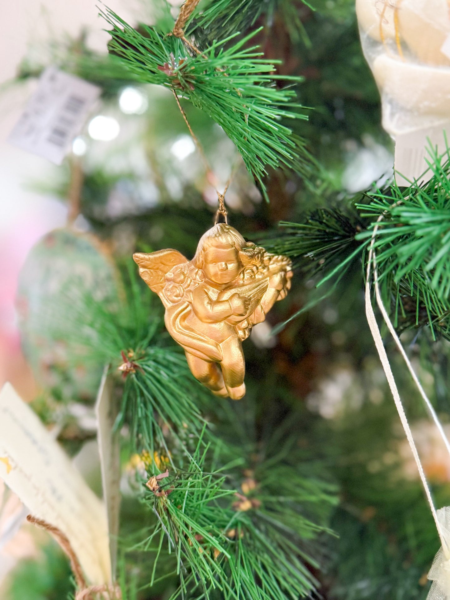 Shimmer of Faith Angel Ornament