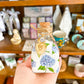 Blue Hydrangea Holy Water Container