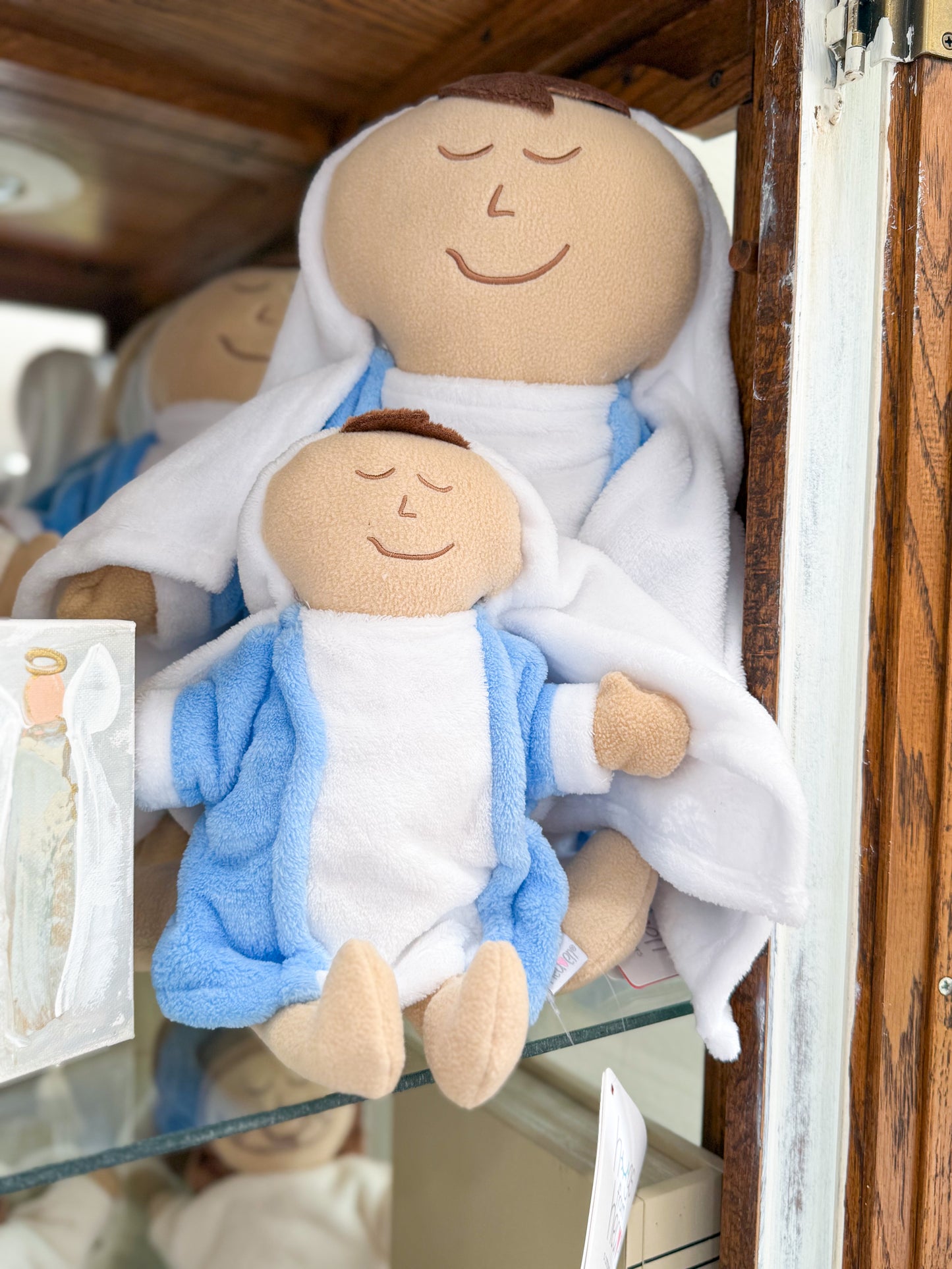 Small- Mother Mary Plush Prayer Pillow Doll