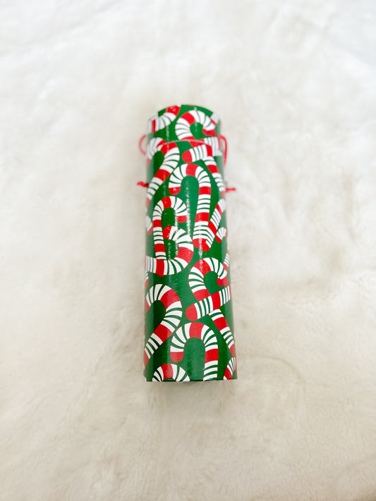 Wine Bottle Gift Box- Candy Canes