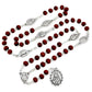Seven Sorrows Rosary Chaplet Brown Wooden Beads