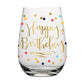 Happy Bday Wineglass