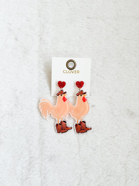 Bayou Chicken Boogie Earrings