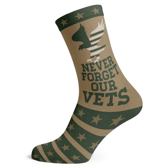 Socks To Be You- Never Forget Our Veterans Socks- Big Shoe