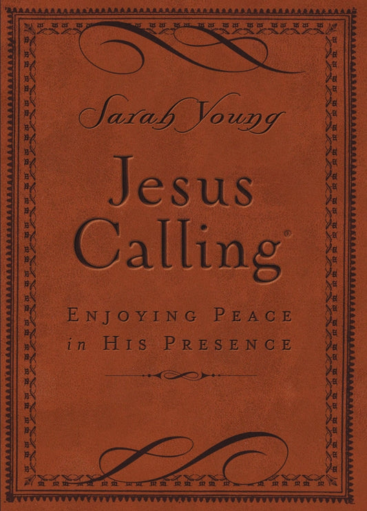 Jesus Calling Deluxe Edition- Brown Leather