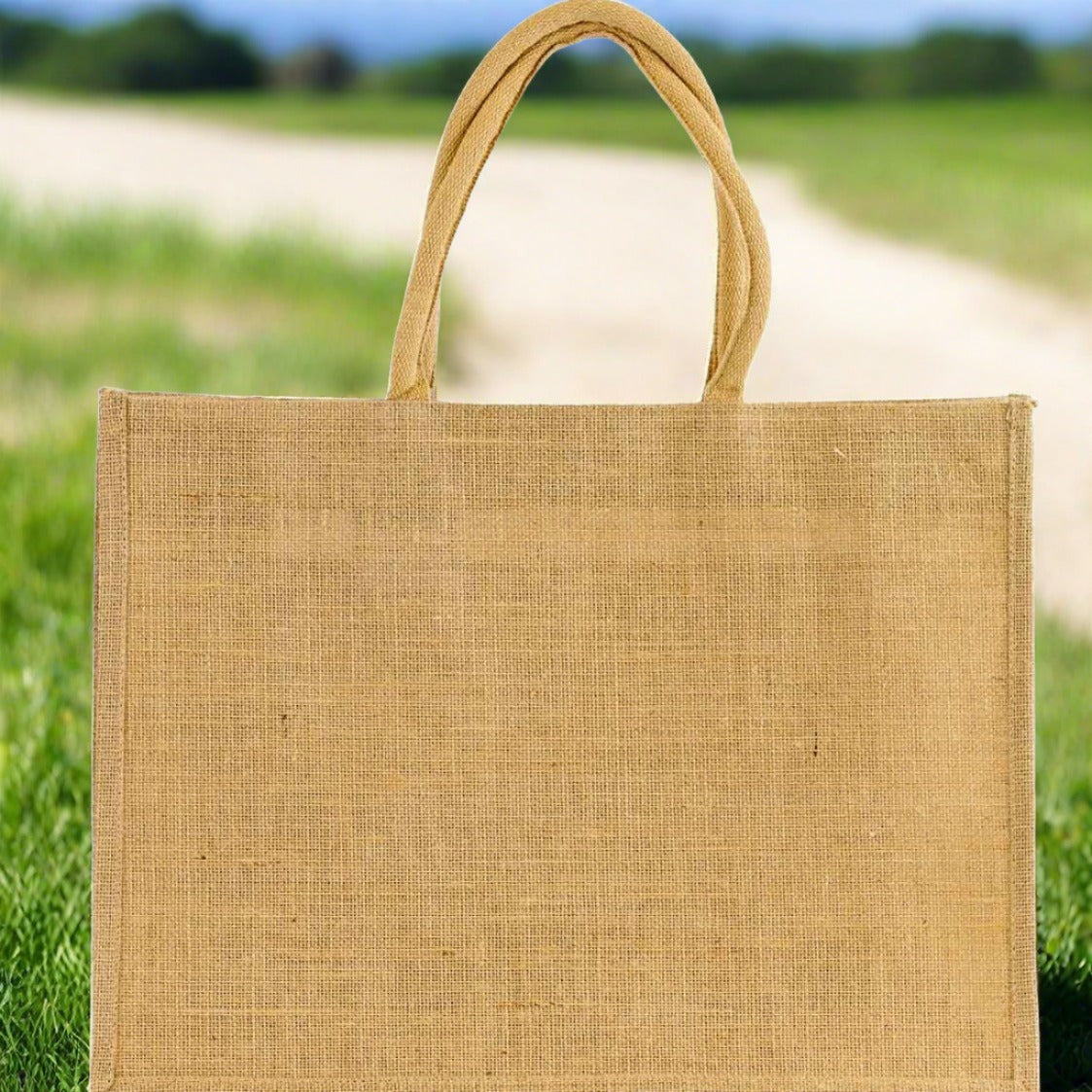 Jute Pocket Tote Natural